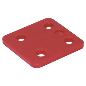 Drukplaat zonder sleuf 5mm rood