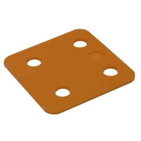 Drukplaat zonder sleuf 2mm oranje