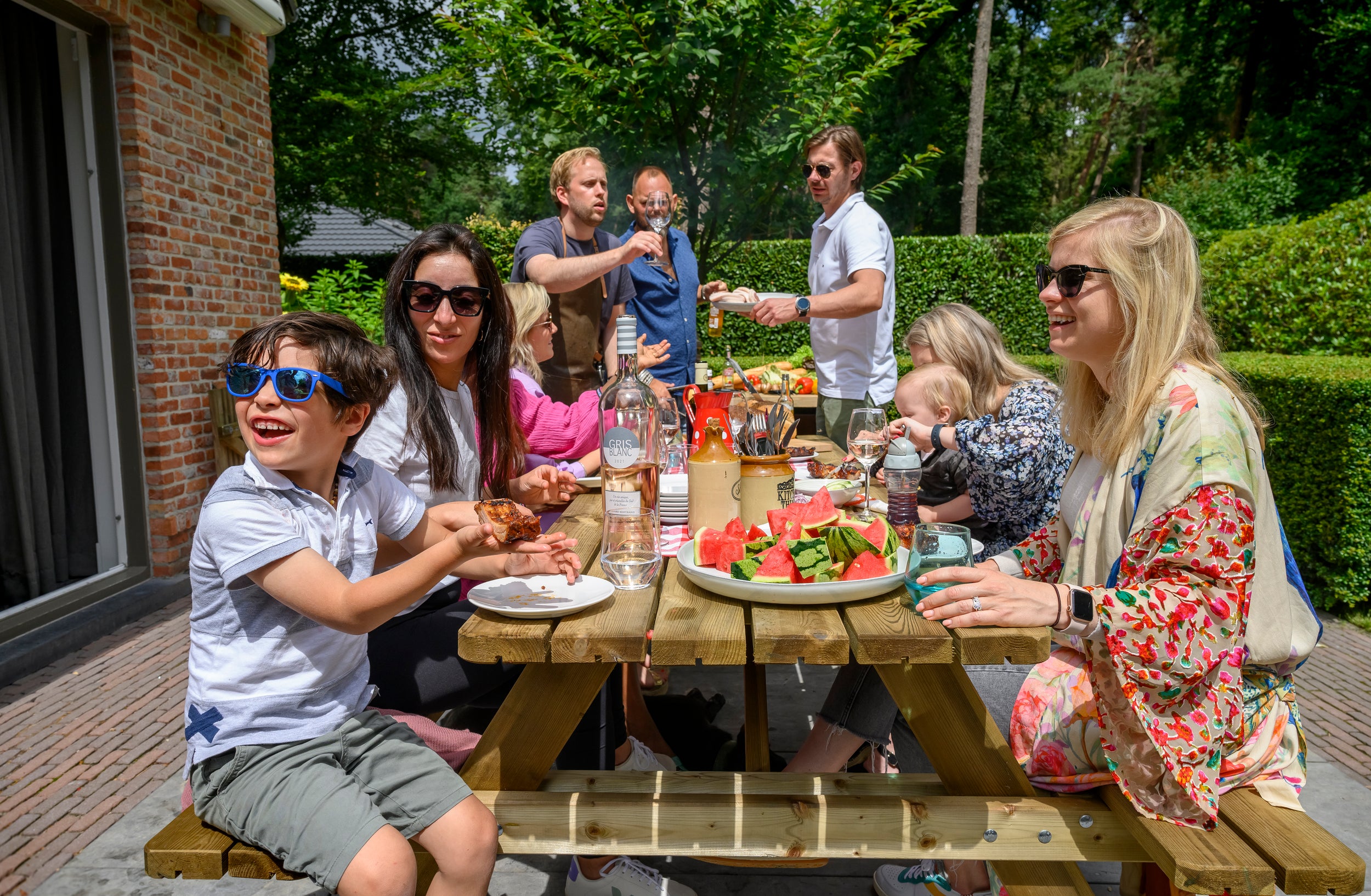 Picknicktafel "Deluxe" naaldhout 180x70cm