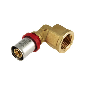 BONFIX Alu-pers kniekoppeling 1/2" bi.dr. x 16 mm 1st.