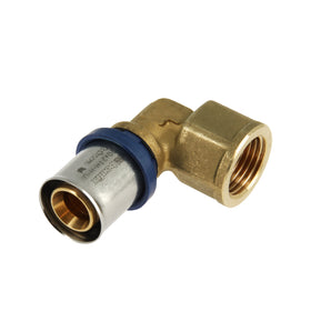 BONFIX Alu-pers kniekoppeling 1/2" bi.dr. x 20 mm 1st.