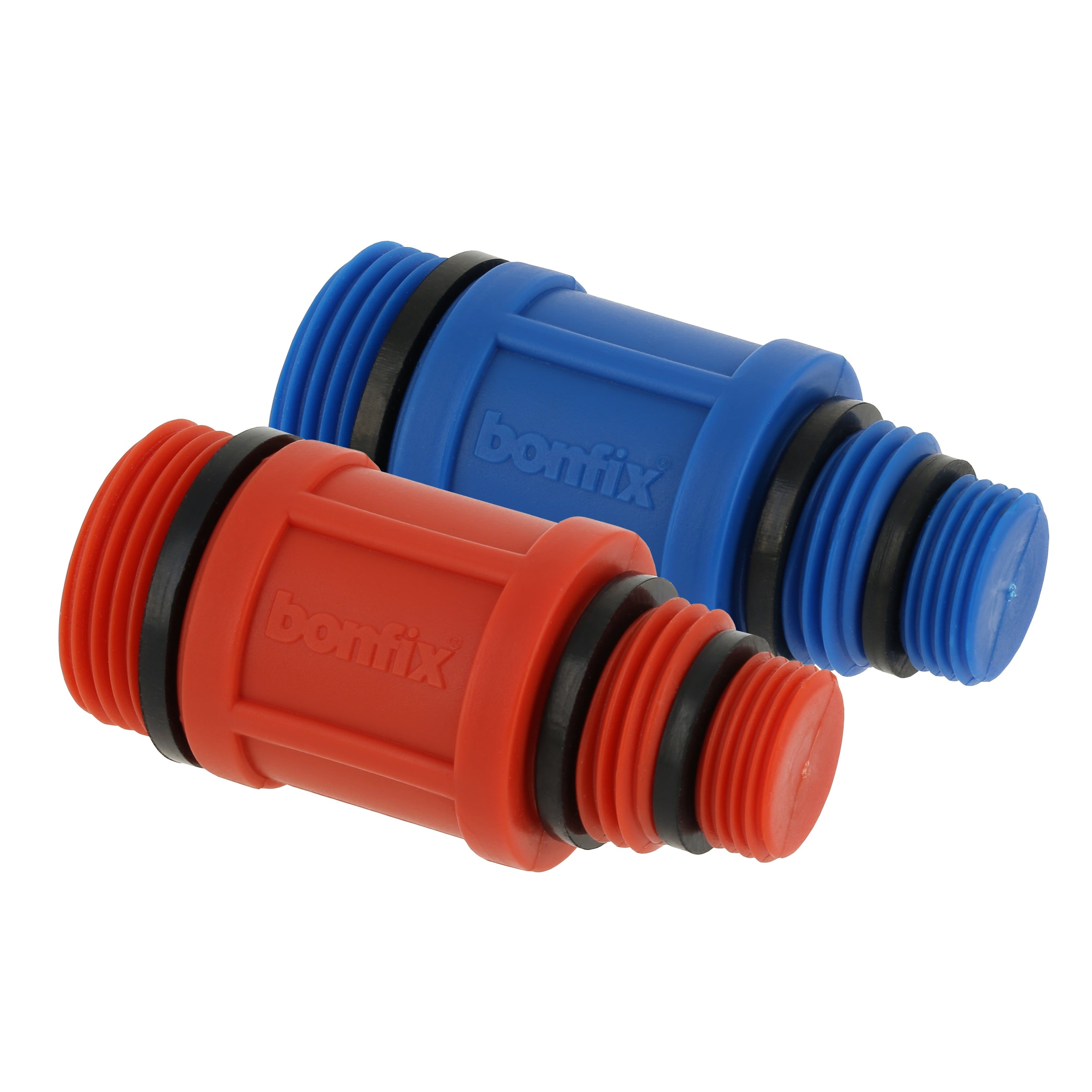 BONFIX Afsluitplug rood + blauw 1set.