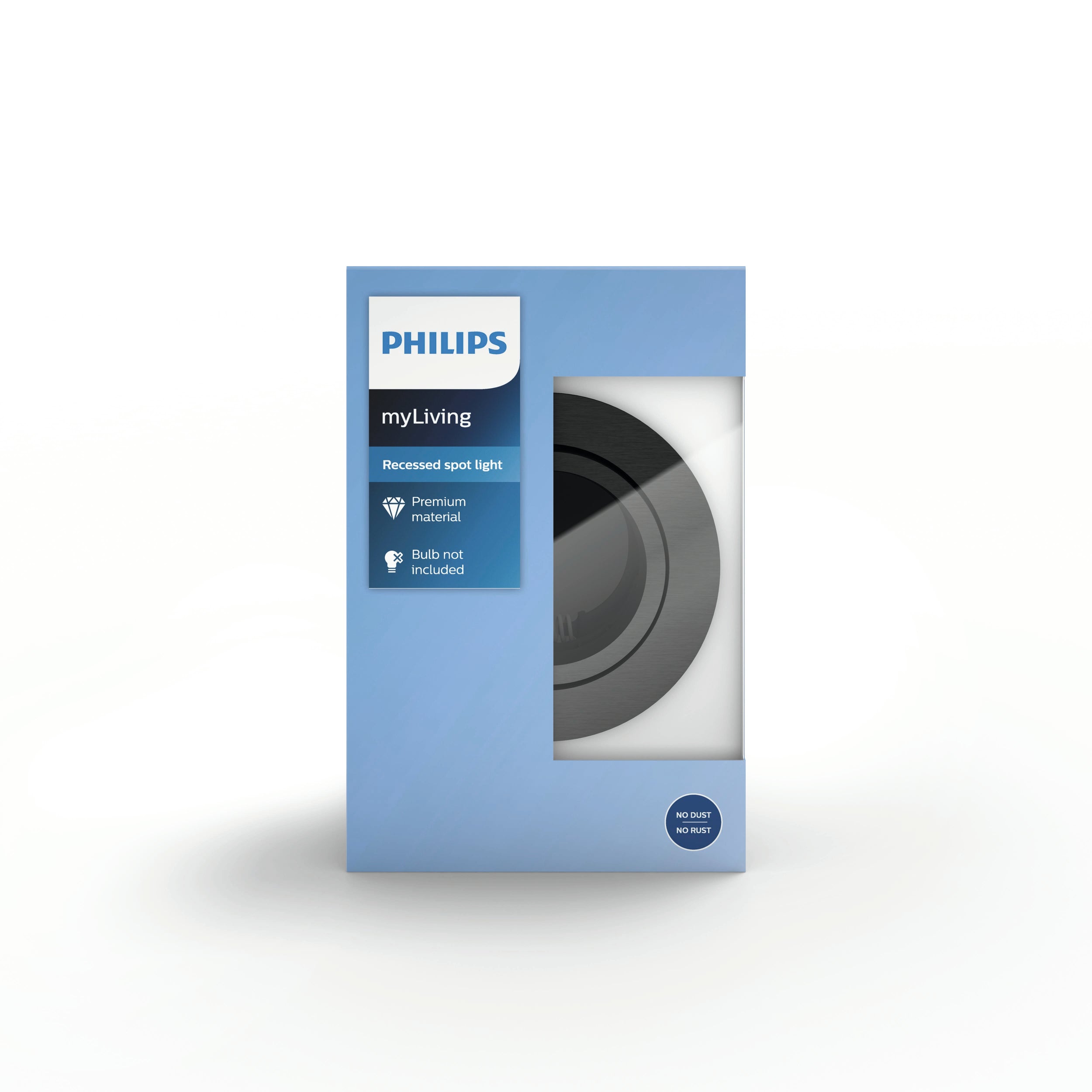 Philips inbouwspot Donegal grijs ⌀9cm GU10