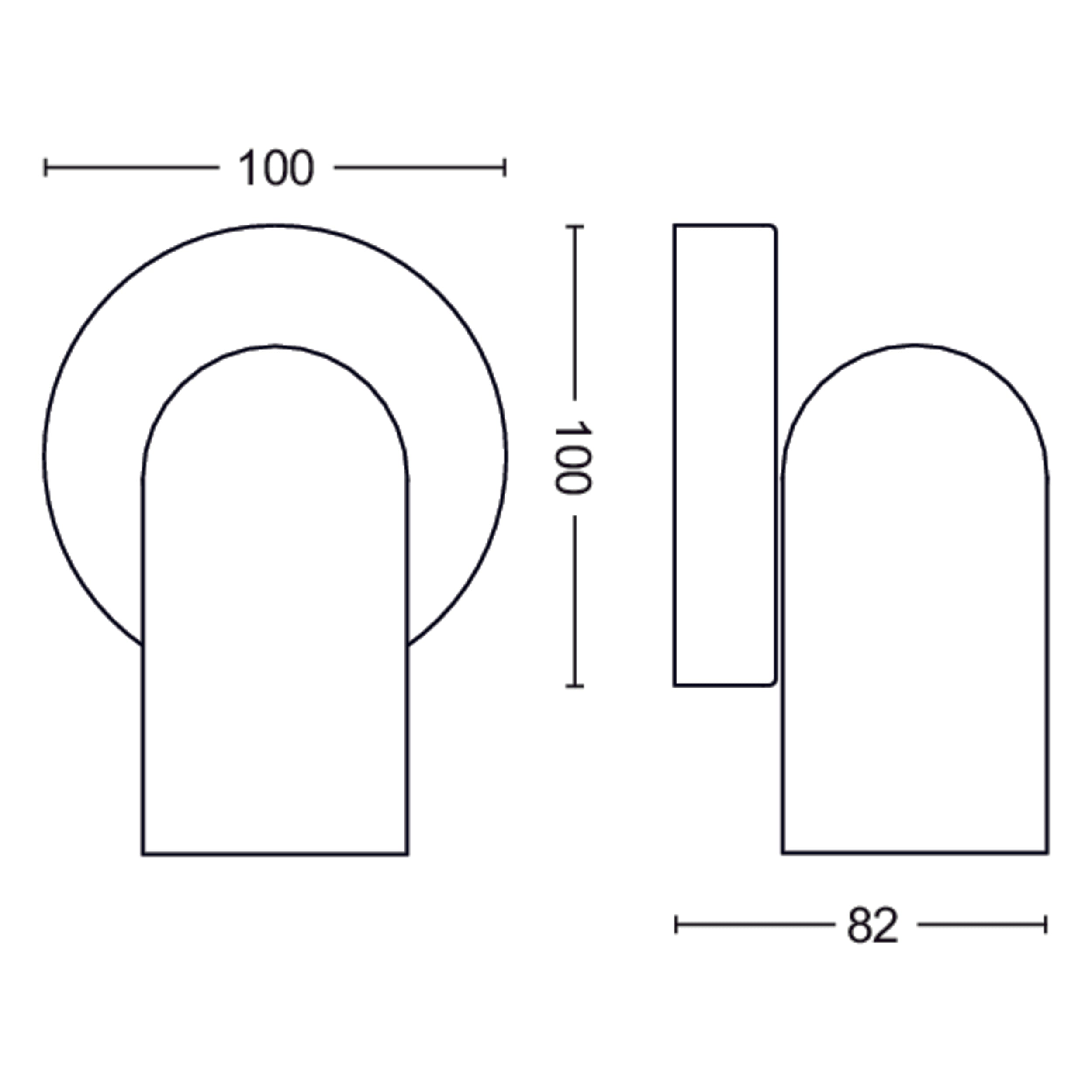 Philips plafondspot Pongee zwart GU10