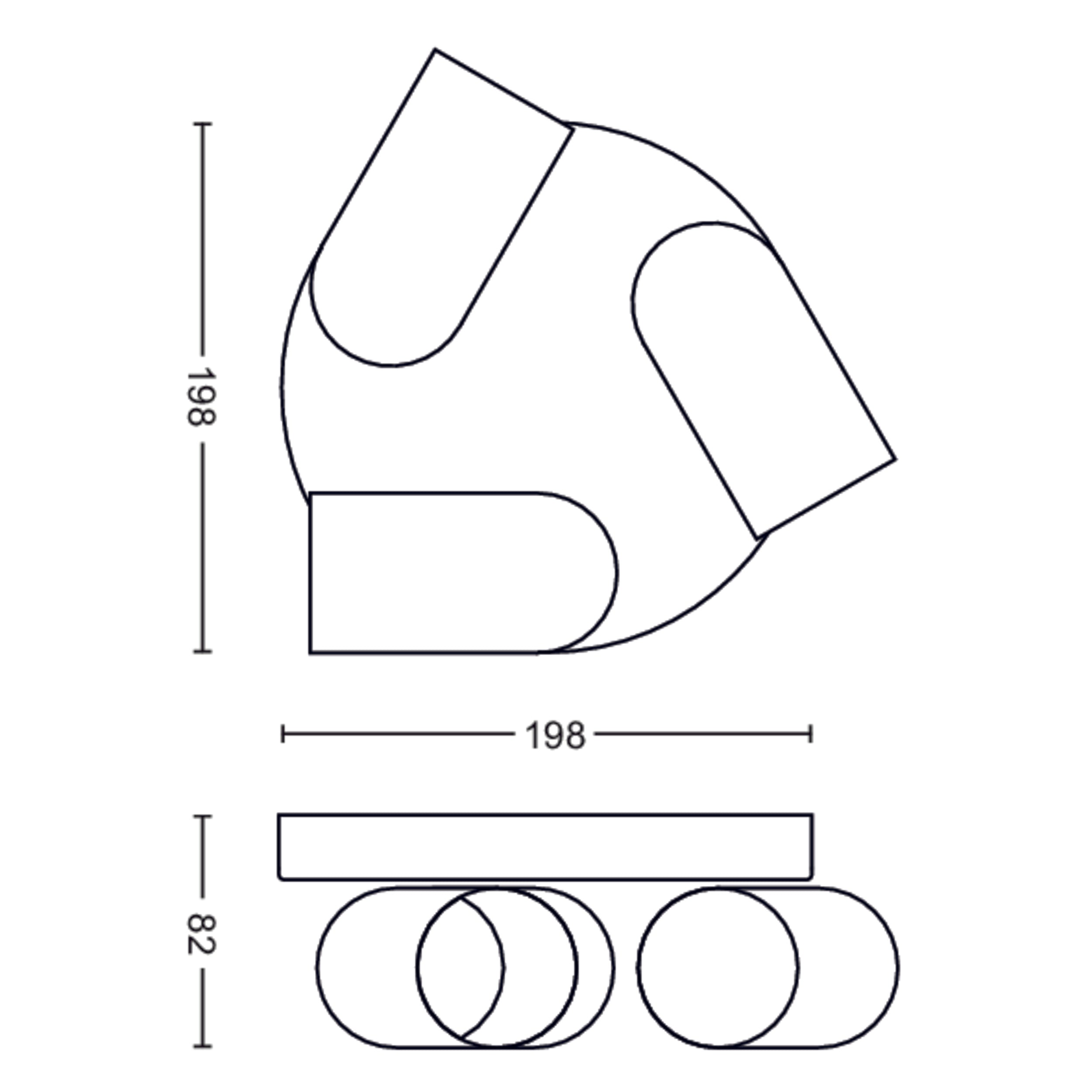 Philips plafondspot Pongee zwart 3xGU10