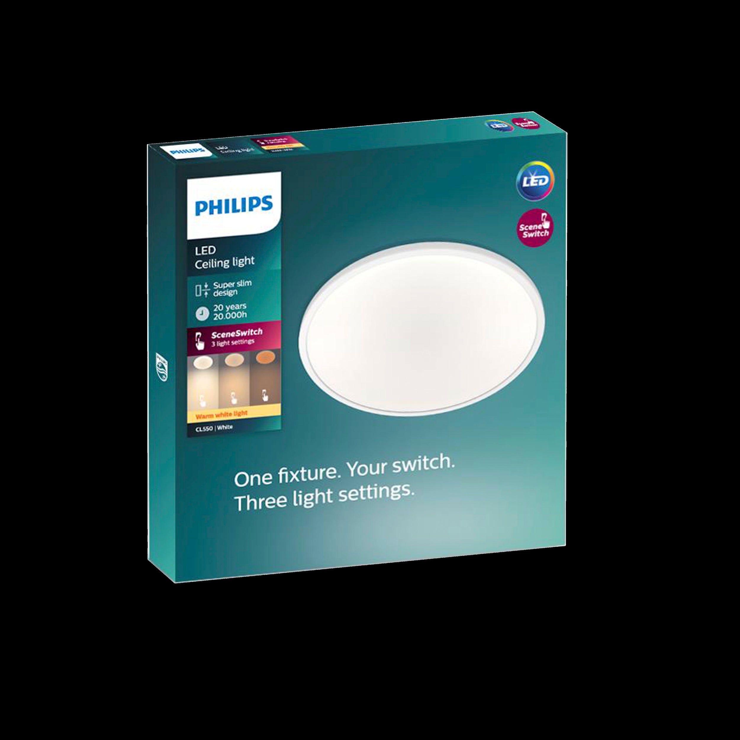 Philips plafondlamp Superslim Sceneswitch 15W