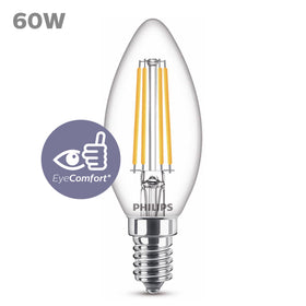 Philips ledlamp kaars warm wit E14 6,5W