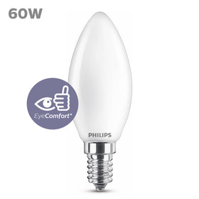 Philips ledlamp kaars warm wit E14 6,5W