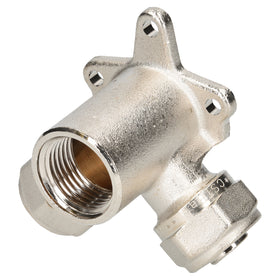 Sanivesk meerlagen muurplaat T-stuk Hoek 16mmx1/2"Fx16mm