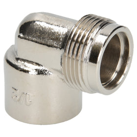 Sanivesk draad gas Knie overgang 1/2"FxM24 chroom