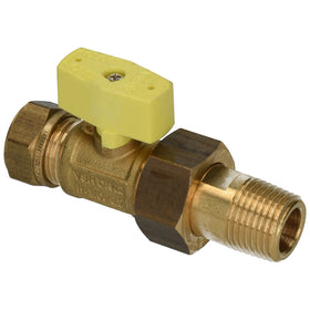 Sanivesk kogelkraan gas Knel 1/2"M x 15mm vlinder