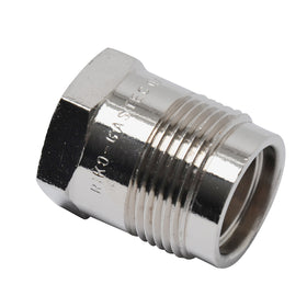 Sanivesk draad gas Recht overgang 1/2"FxM24 chroom