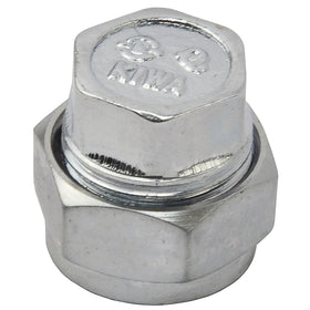 Sanivesk knel Eindstop chroom 15mm