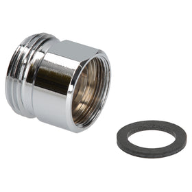 Sanivesk draad Recht overgang voor kranen M22Fx3/4"M chroom