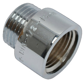 Sanivesk kraanverlengstuk 1/2"Fx1/2"M L15mm chroom