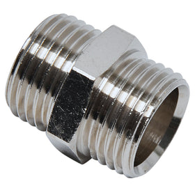 Sanivesk draad Recht chroom 1/2"M x 1/2"M