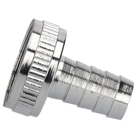 Sanivesk slangkoppeling + wartelmoer 1/2"x3/4"F chroom 4pp