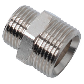 Sanivesk draad Recht verloop chroom 3/4"M x 1/2"M