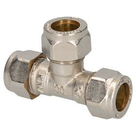 Sanivesk knel T-stuk chroom 12x12x12mm