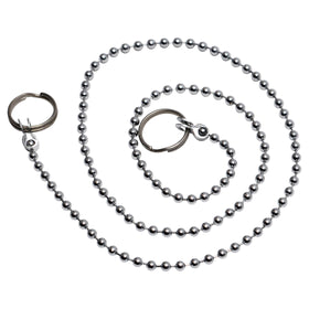 Sanivesk kogelketting + Ringen 50cm chroom 4pp