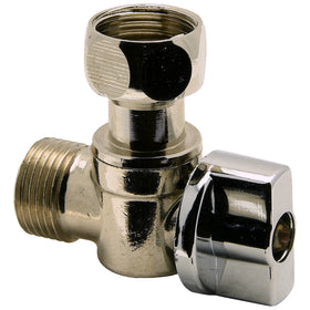 Sanivesk hoekstopkraan 3/8" buitendraad x 3/8" binnendraad chroom