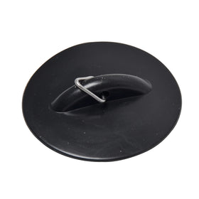 Sanivesk plugstop breed afdekplaat 60mm+Triangel 45,5mm kunststof zwart 4pp