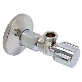 Schell hoekstopkraan met rozet 1/2" buitendraad x 3/8" buitendraad chroom
