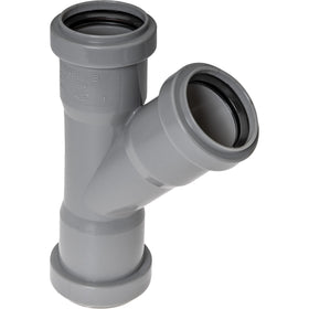 PPC T-Stuk 45graden 40mm Grijs