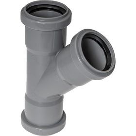 PPC T-Stuk 45graden 50mm Grijs