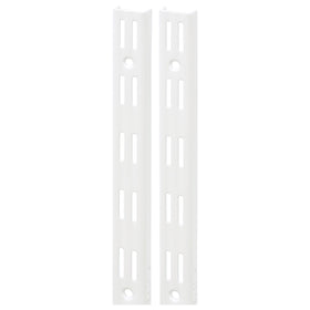 F-Railset Dubbel RAL9003 Wit 100cm