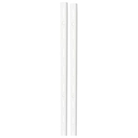 F-Systeem rail enkel 200 cm wit RAL9003 2 stuks 550 kg