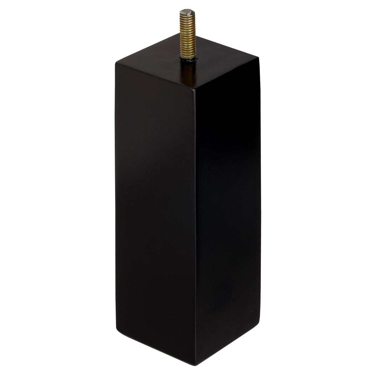 Duraline meubelpoot vierkant hout zwart 5x5x15cm beuken FSC 4pp