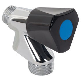 Sanivesk wasmachinekraan 1/2"M Kn. Zwarte knop