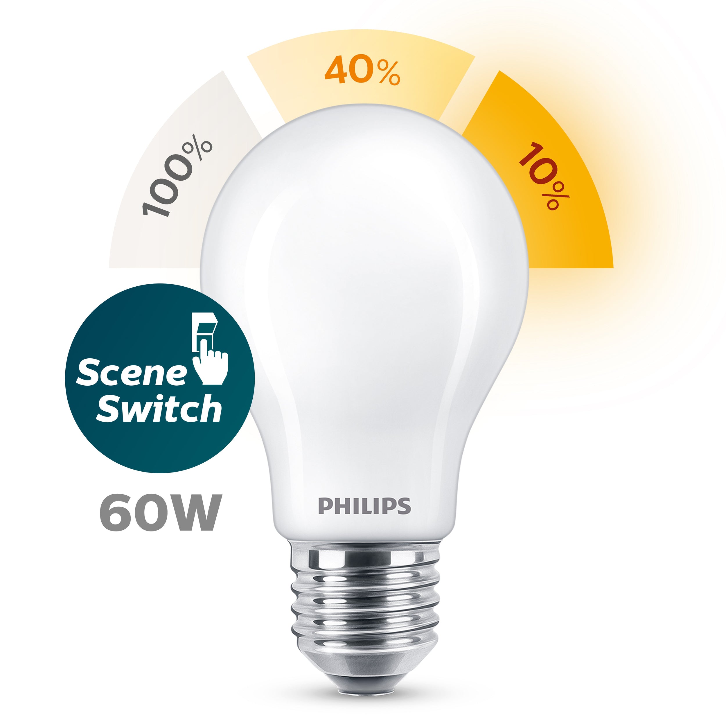 Philips ledlichtbron warm wit E27 13W