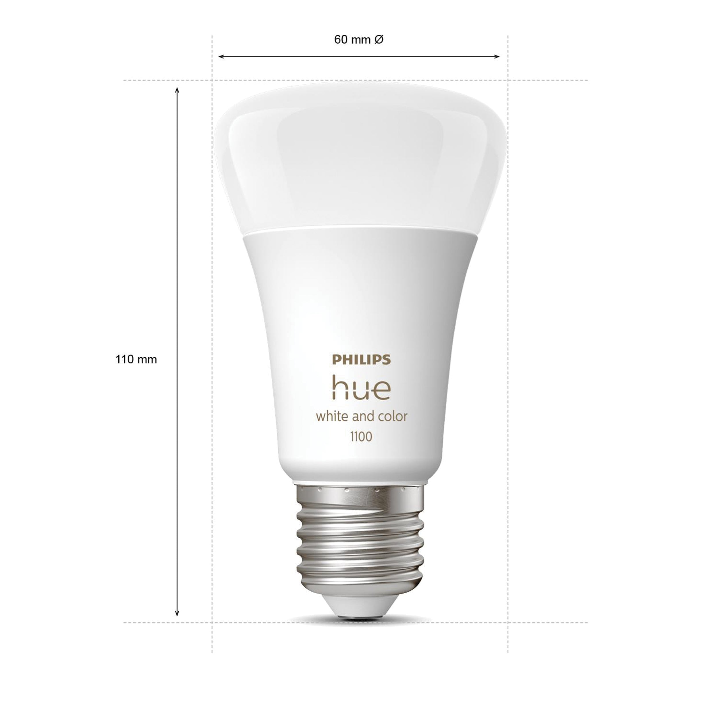 Philips Hue ledlamp wit en gekleurd licht E27 11W