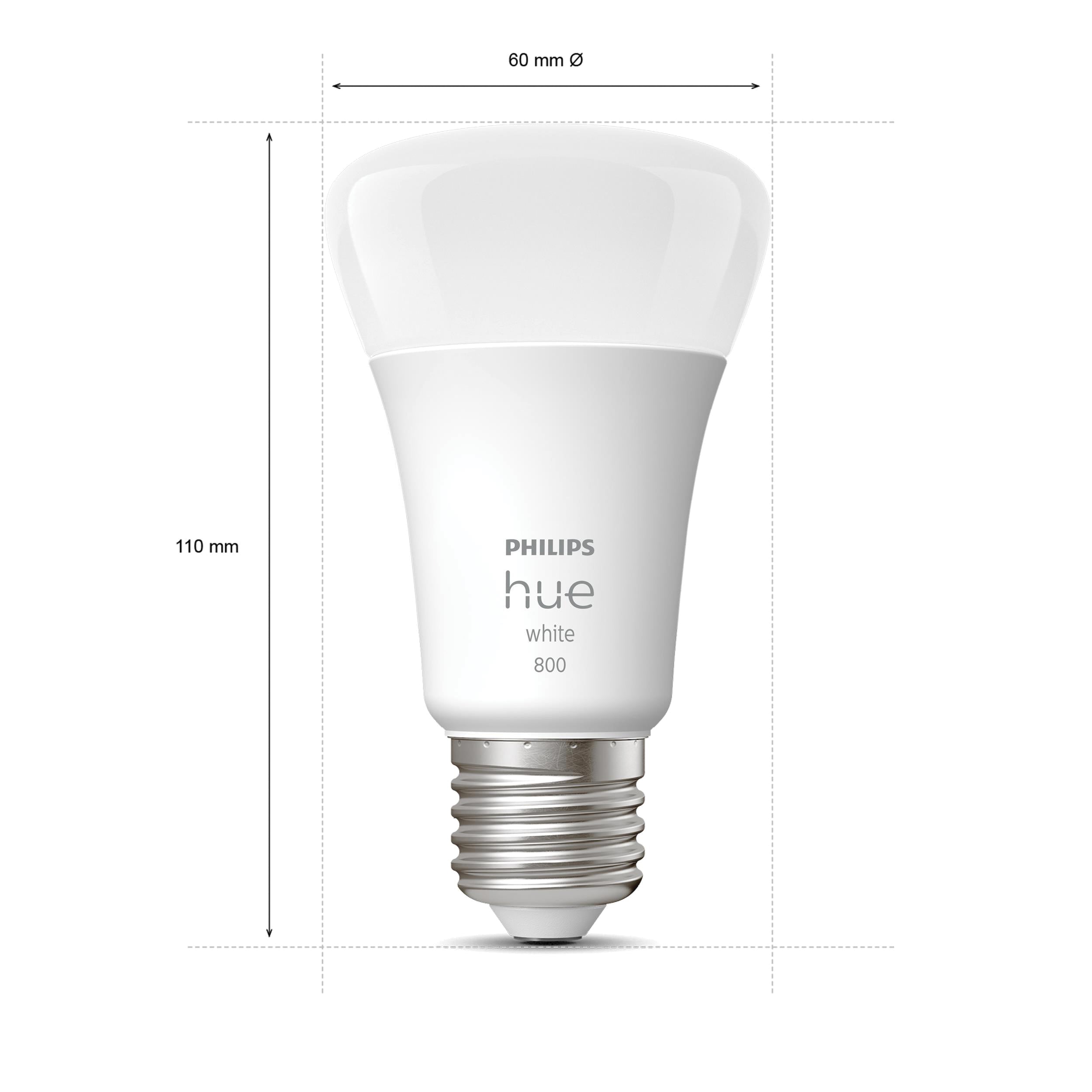 Philips Hue ledlamp warm wit E27 9W 2 stuks