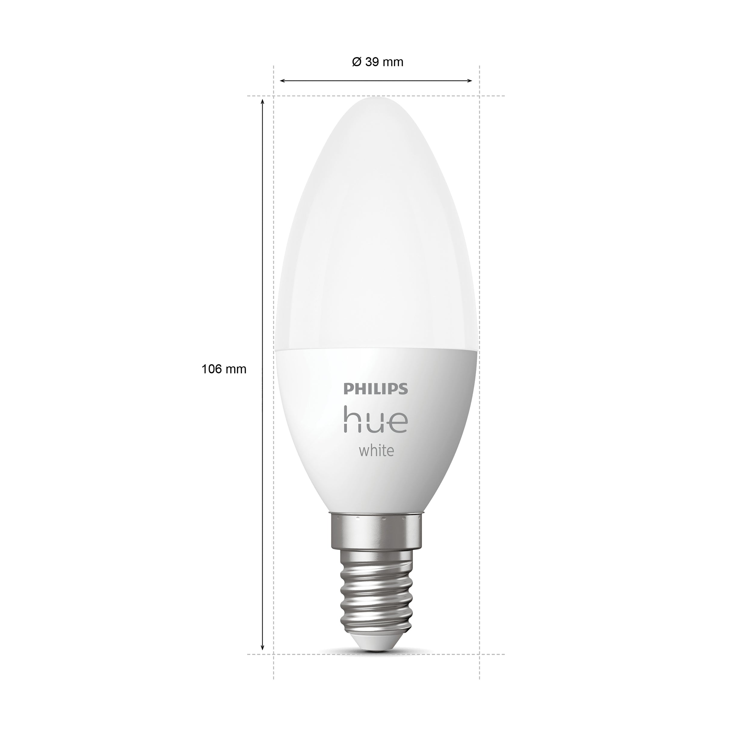 Philips Hue slimme ledlamp P45 warm wit E14 5,7W 2 stuks