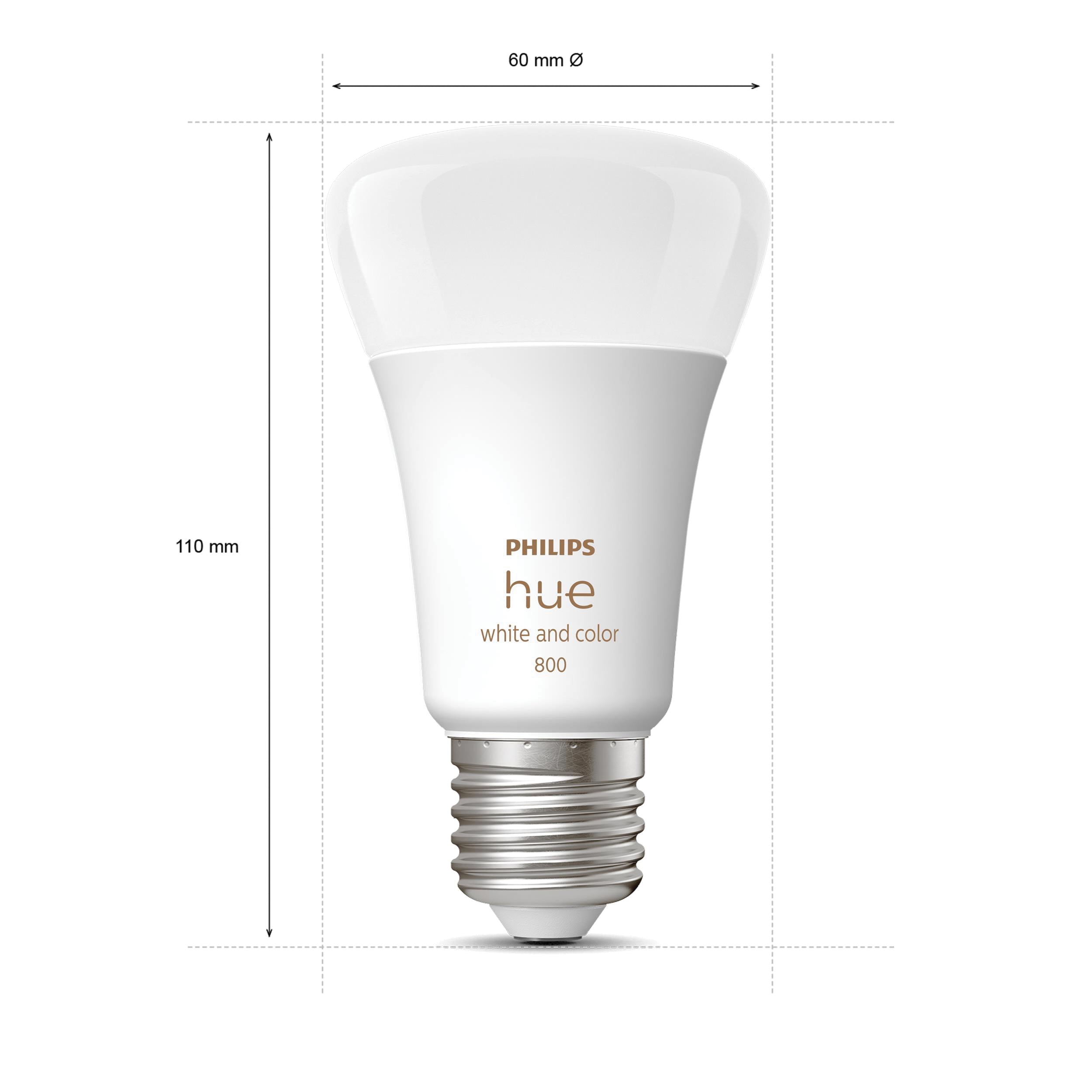Philips Hue ledlamp E27 6W 2 stuks