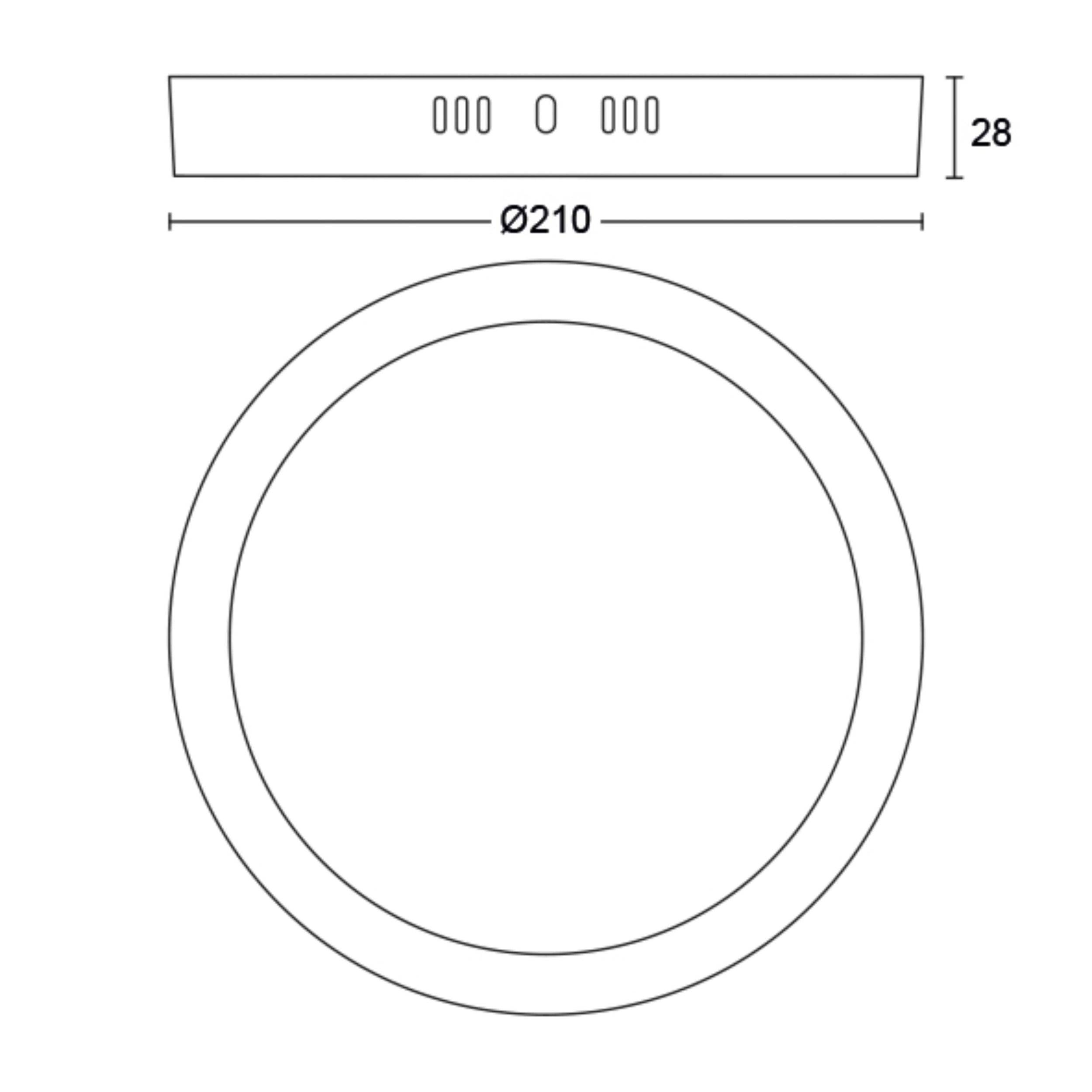 Philips plafondlamp Magneos led zwart ⌀21cm 12W