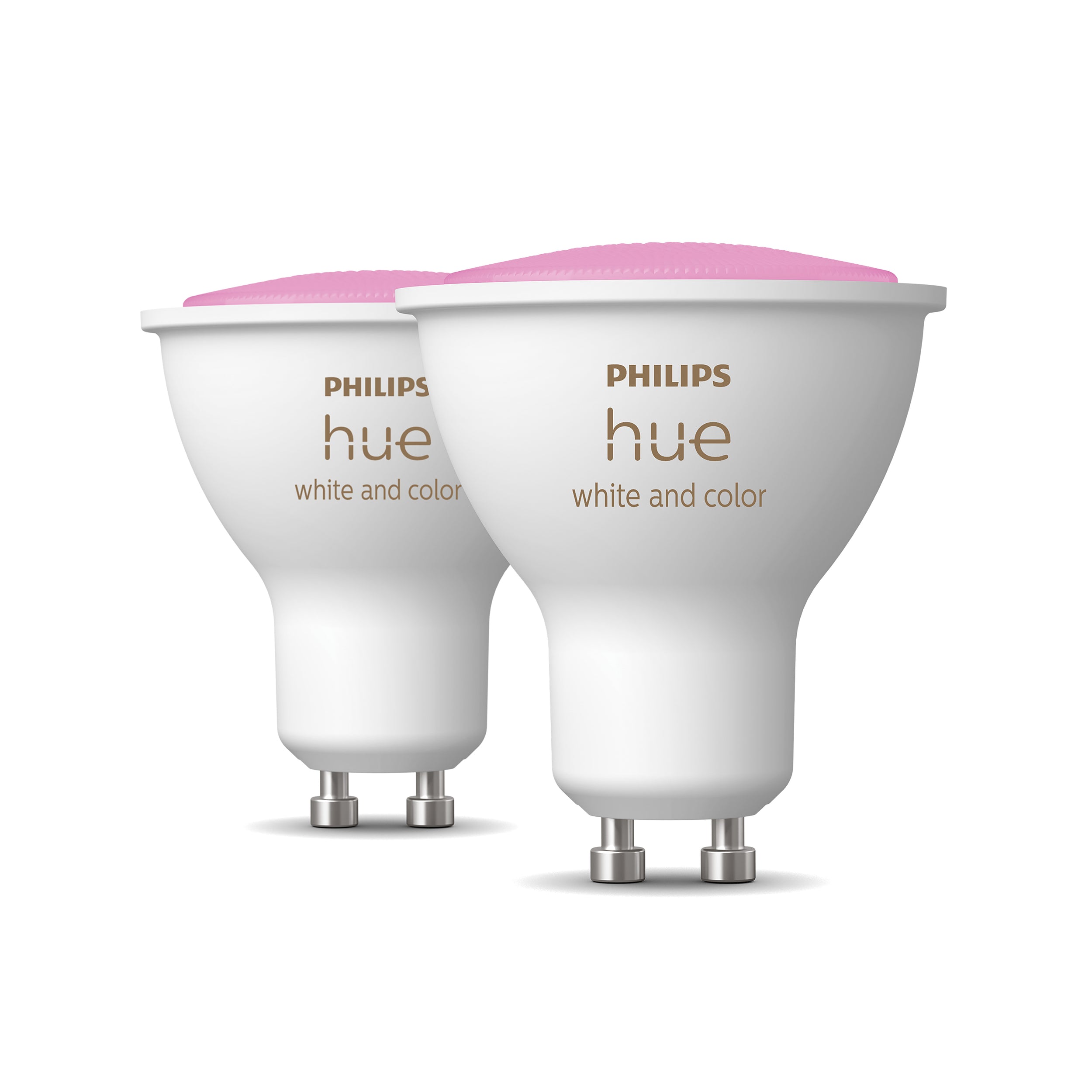 Philips Hue ledspot wit en gekleurd licht GU10 4,3W 2 stuks