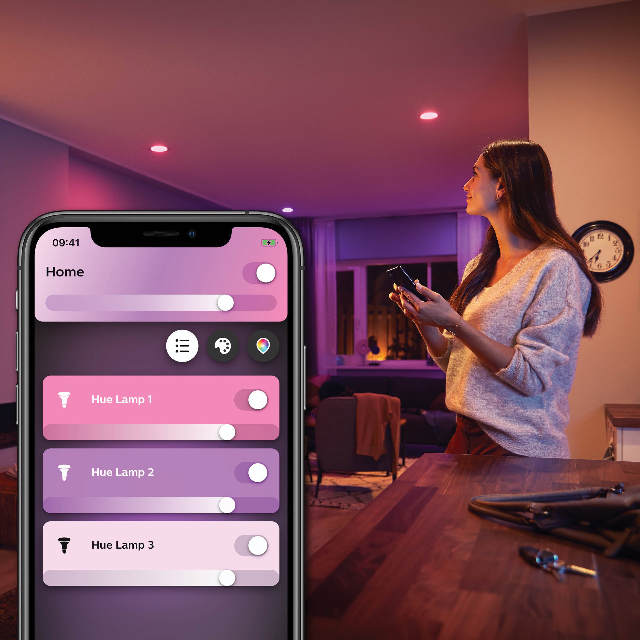 Philips Hue ledspot wit en gekleurd licht GU10 4,3W 2 stuks