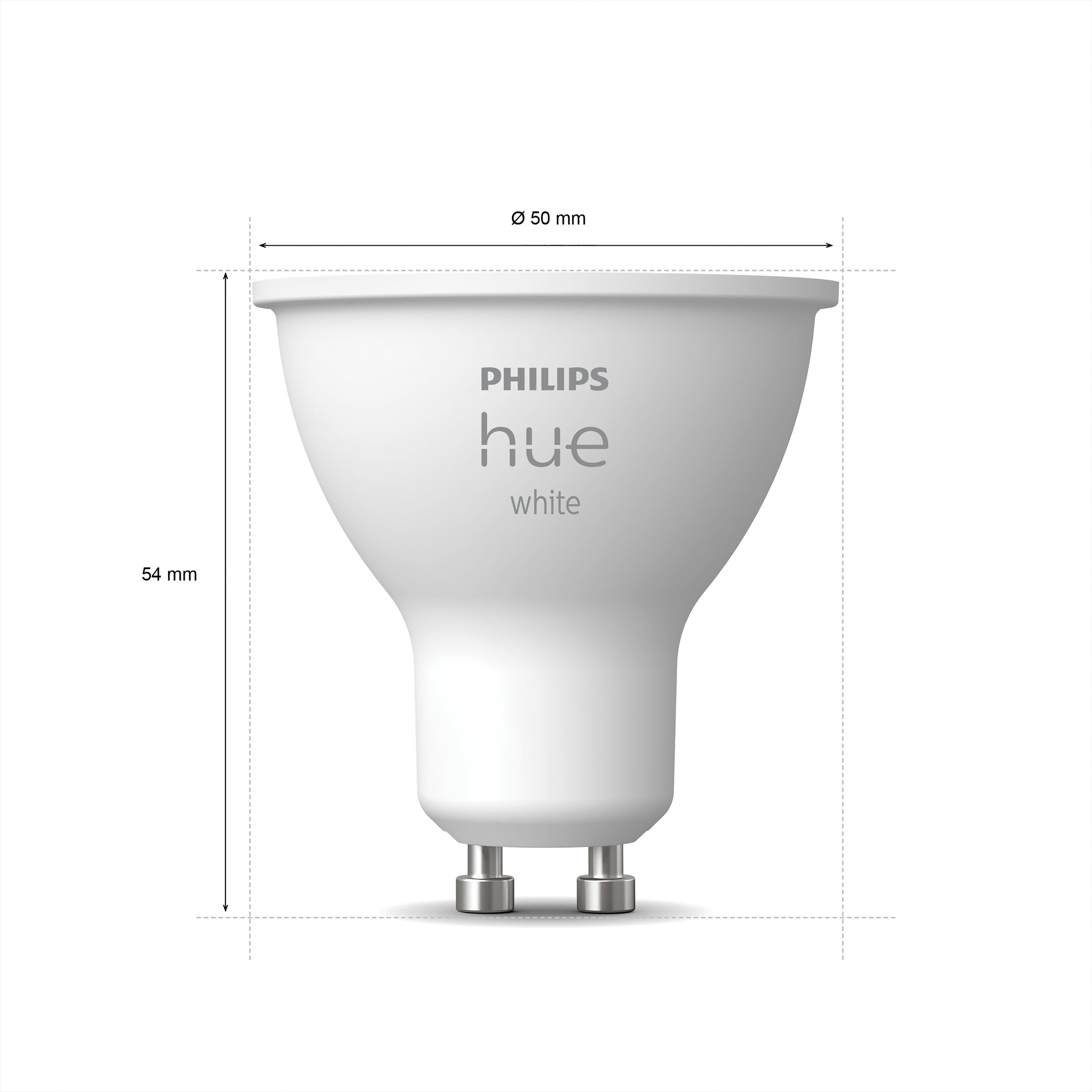Philips Hue ledspot warm wit GU10 5,2W 2 stuks