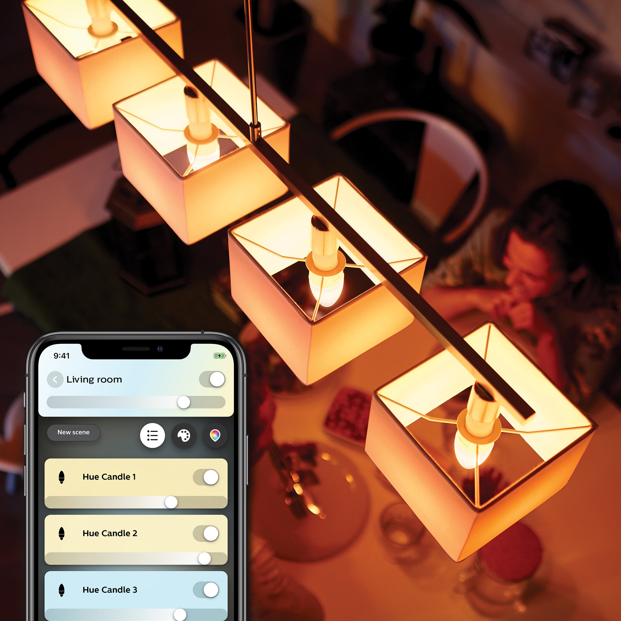 Philips Hue kaarslamp E14 4W 2 stuks