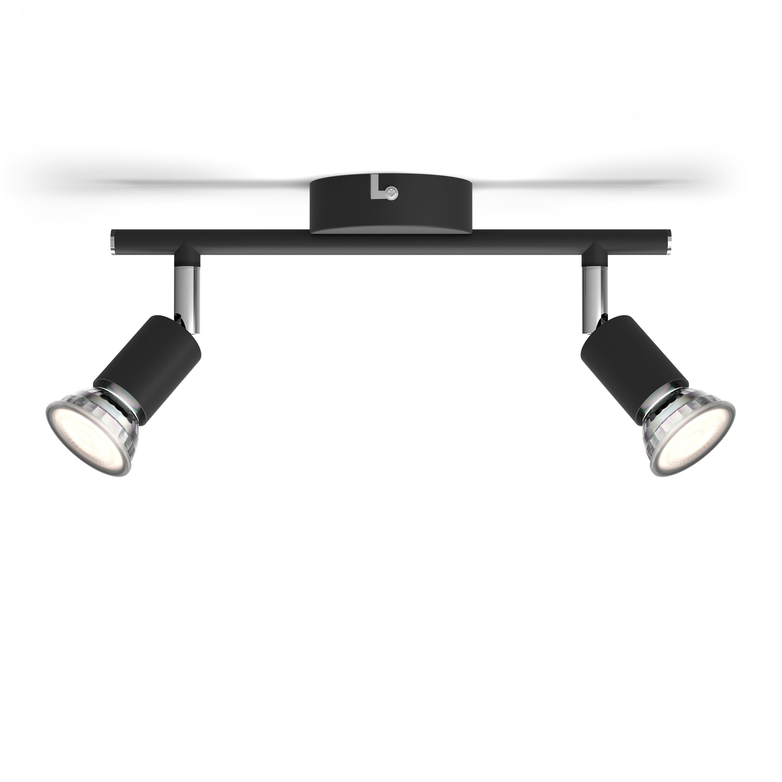 Philips opbouwspot Limbali zwart 2xGU10