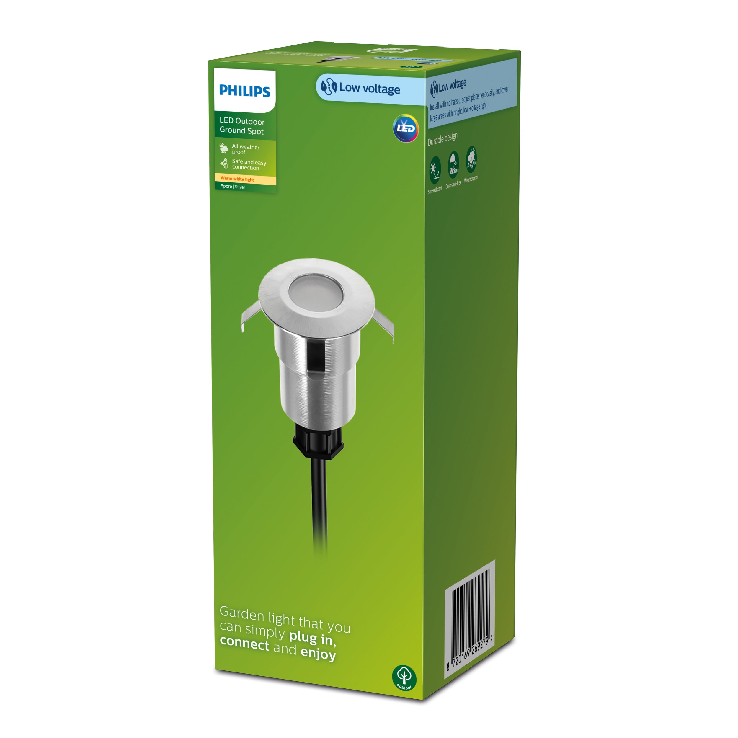 Philips grondspot uitbreiding GardenLink Spore 24V zwart 1 st