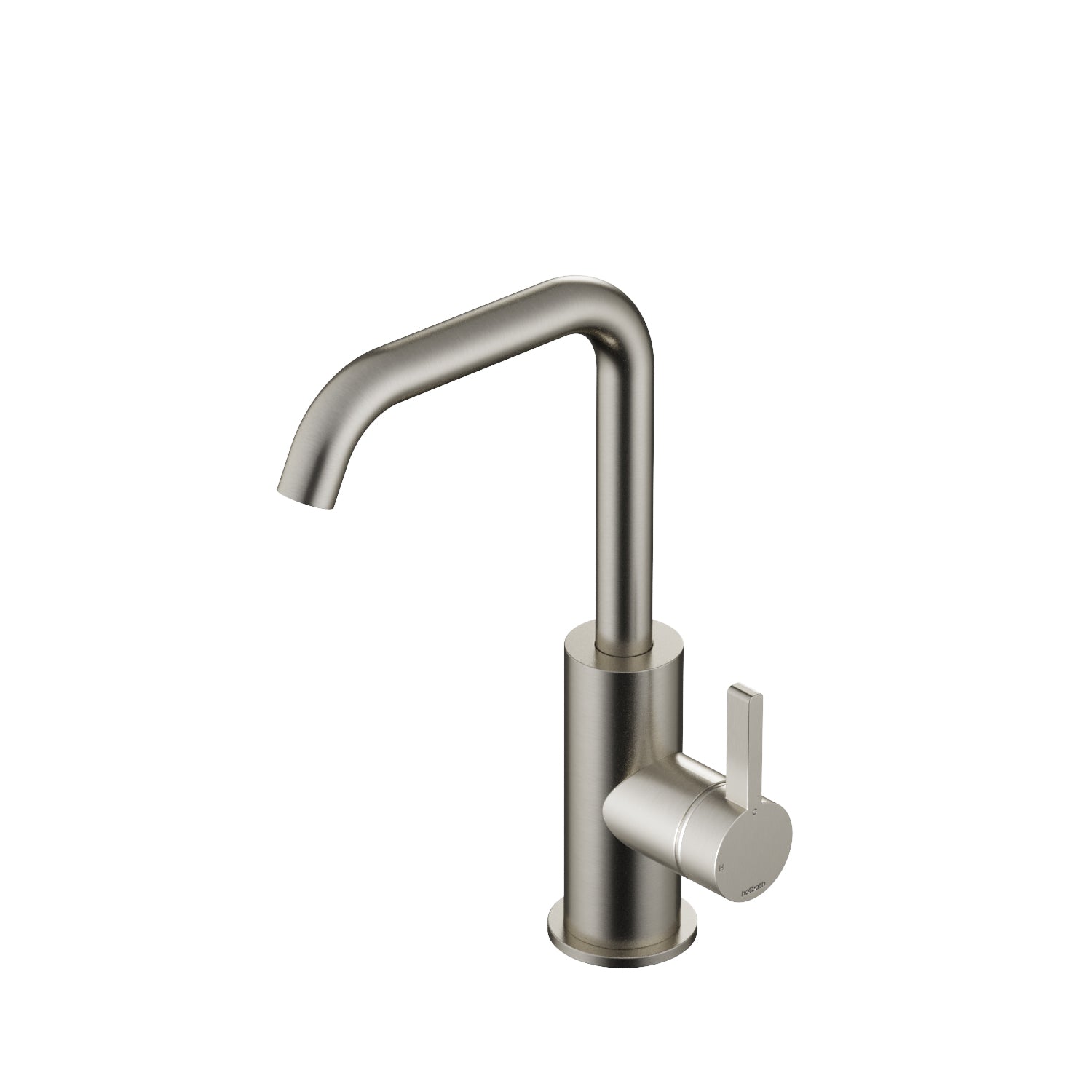 Hotbath Ace AC004 wastafelkraan draaibare uitloop - geborsteld nikkel