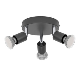 EGLO opbouwspot Stecci zwart 3xGU10