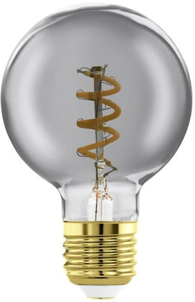 EGLO ledfilamentlamp G60 smoky spiraal E27 4W
