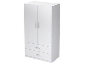 Kledingkast wit, 100 cm breed, 180 cm hoog