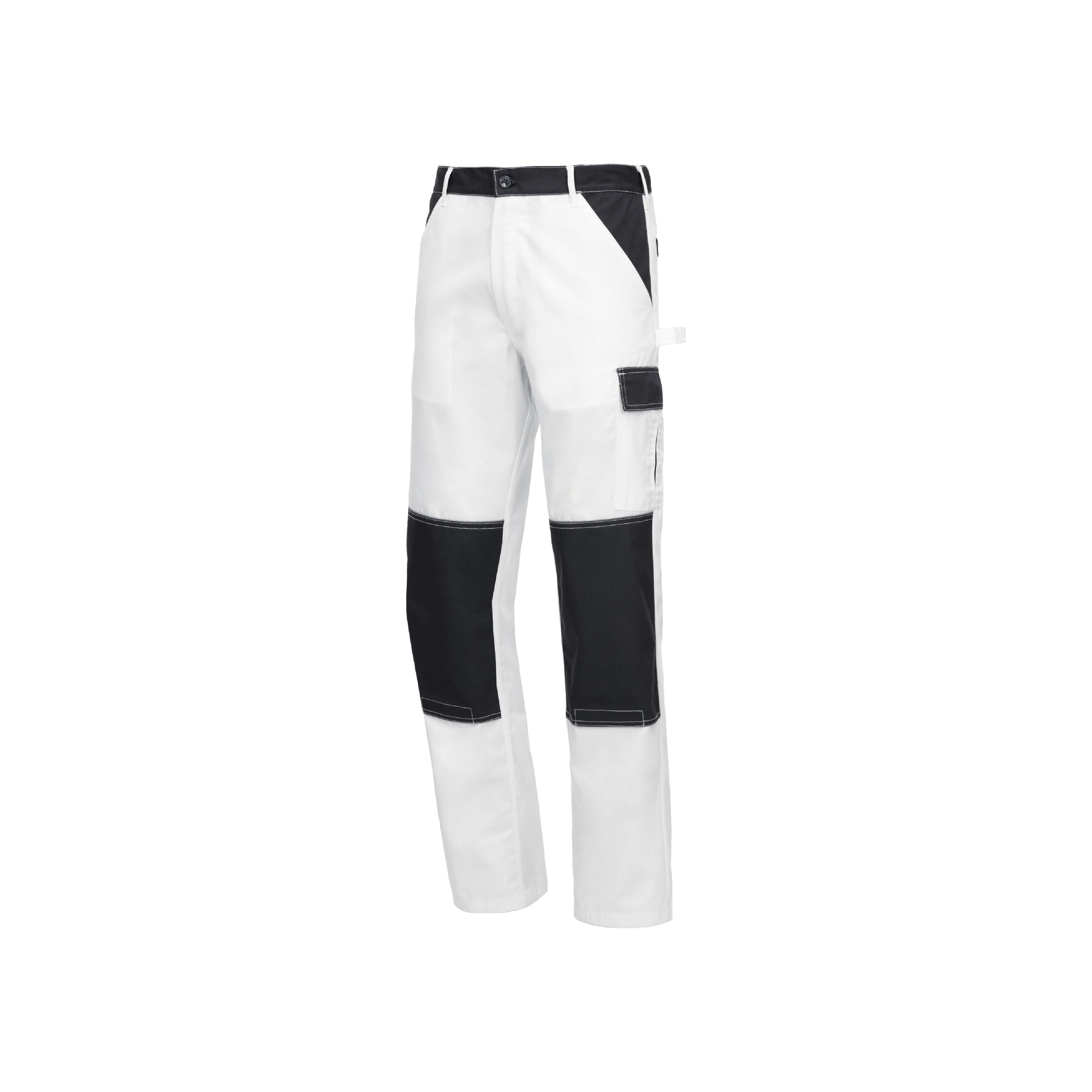 Nitras Werkbroek Motion Tex Light Broek, Maat 48 Wit/Grijs